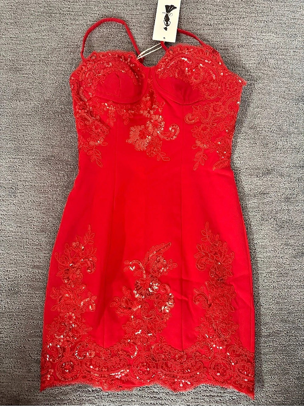 Lisliy Stunning Blushing Pink Sweetheart Spaghetti Strap Sleeveless Short Homeco